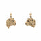 Boucles d'oreilles Gayle Bright Jaguar Bust Earrings Vintage Gold 58 Facettes G13447