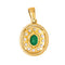 Pendentif Pendentif Or jaune, Or blanc Emeraude, Diamant 58 Facettes 4227670CN