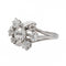 Bague 54 Bague Marguerite Or blanc Diamant 58 Facettes 2909880CN