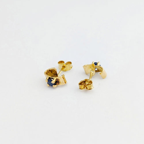 Boucles d'oreilles Boucles d'oreilles or jaune et saphirs 58 Facettes 32186
