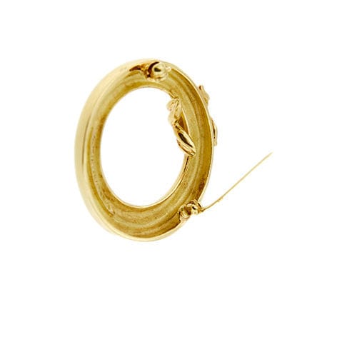 Broche Tiffany & Co. - Broche nœud rond en or jaune 58 Facettes 39787