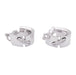 Boucles d'oreilles Créoles Chaumet "Liens" or blanc, diamants. 58 Facettes 33868