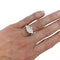 Bague 54 Bague or blanc, diamant taille émeraude 4 cts. 58 Facettes 31294