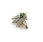 Broche Broche victorienne en or avec diamants taille rose et insecte tremblant 58 Facettes A2001O