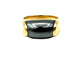 Bague 55 BVLGARI. Collection "Tronchetto", bague en or jaune et hématite 58 Facettes