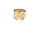Bague 56 vintage bague CARTIER double c en 3 ors jaune rose blanc 58 Facettes 262048