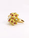 Bague 51 Bague cocktail or jaune diamants rubis 58 Facettes J301