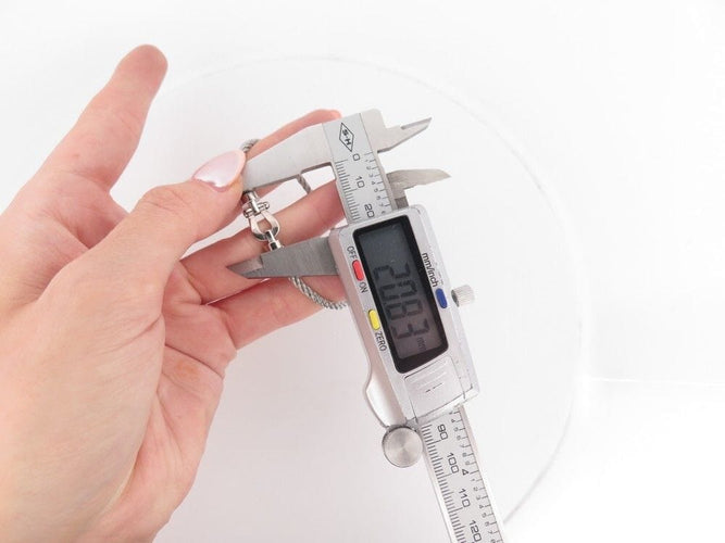 Bracelet bracelet FRED force 10 mm manille en or blanc cable acier t14 58 Facettes 260312