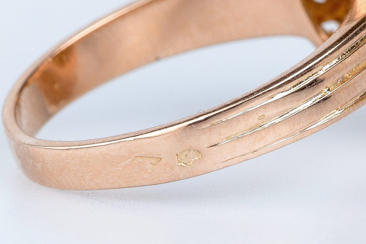 Bague 53 Bague en or rose 18 cts 58 Facettes BGROSDCC879