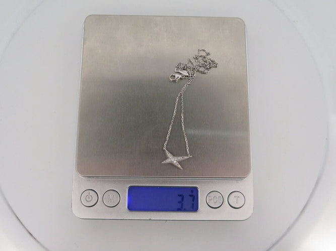 Collier collier MAUBOUSSIN valentin for you or blanc 18k diamants 0.1cts 58 Facettes 268087