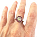 Bague SORTIJA ESTILO ART DECO de PLATINO 950 kts con DIAMANTES y RUBIES 58 Facettes A2576 (924)