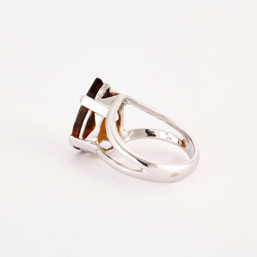 Bague Bague Poire or blanc grenat 58 Facettes LP1104/14