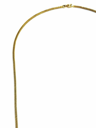 Collier Chaîne maille palmier en or jaune 18 carats 58 Facettes