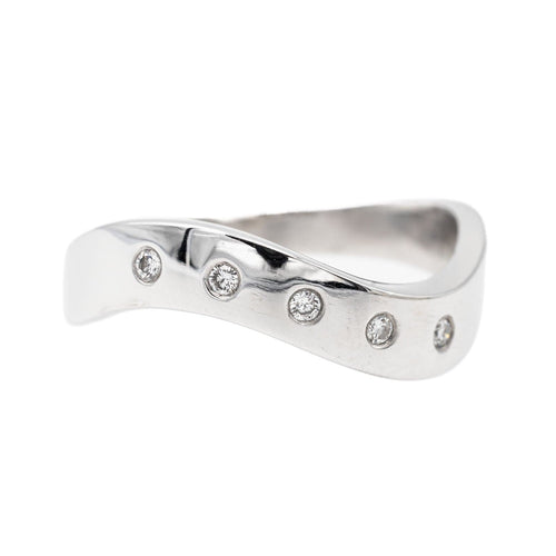 Bague 63 Bague  Alliance Or blanc Diamant 58 Facettes 3221910CN