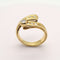 Bague 56 Bague or jaune 18 carats sertie de diamants de 0.54 carat 58 Facettes