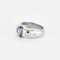 Bague 53 Bague en or gris, saphir et diamants 58 Facettes GU190