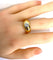Bague 58 Bague jonc en or jaune et diamants 58 Facettes AB590bis