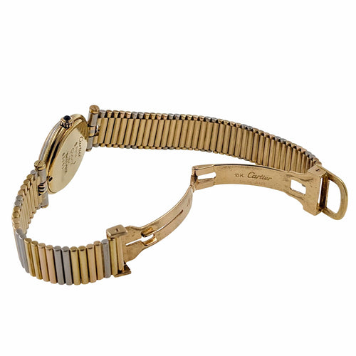 Bague Cartier Trinity Vendome Louis Cartier Trinity Date 83953 Three 18k golds with 3 Gold Strap + Folding Clasp Circa 1983 58 Facettes