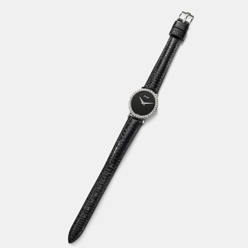 Montre PIAGET - Montre en or blanc, onyx et diamants 58 Facettes