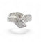 Bague 51 Bague cocktail en or blanc et diamants 58 Facettes
