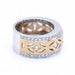 Bague 54 Bague en or bicolore avec diamants 58 Facettes N102904