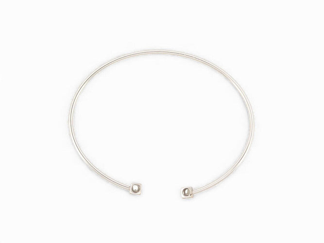 Bracelet bracelet DINH VAN 308215 le cube diamant pm 15 or blanc 18k 0.14ct 58 Facettes 271714