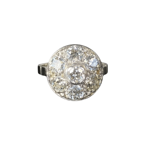 Bague 57 Bague or blanc et diamants 58 Facettes