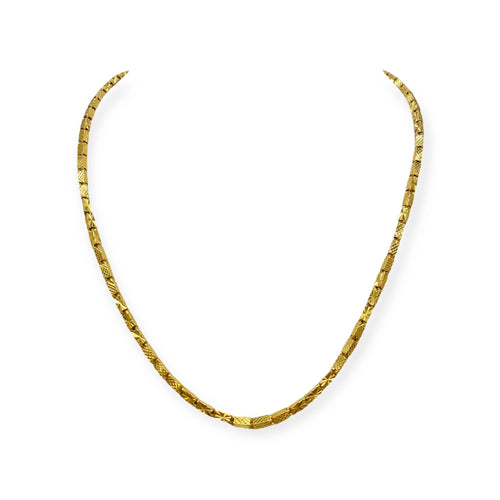 Collier Collier or jaune maille rétro 58 Facettes 330081817