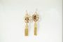 Boucles d'oreilles Boucles d'oreilles pendantes or et grenats Napoléon III 58 Facettes SQ0842333