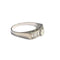 Bague 53.5 Bague contemporaine moderne en or avec diamants 58 Facettes Q51B