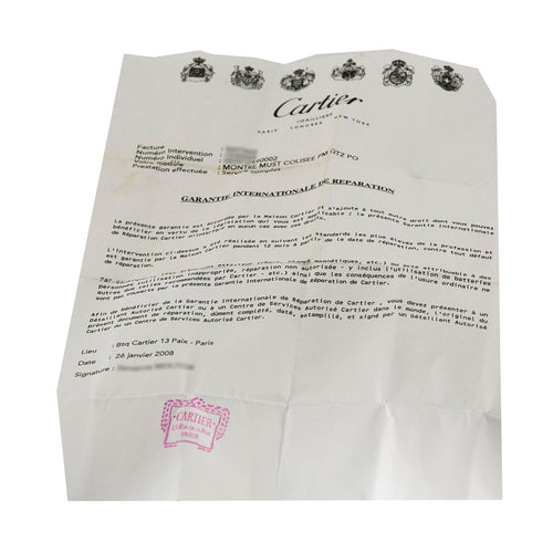 Montre CARTIER - Montre Modèle Must Colisée en vermeil 58 Facettes