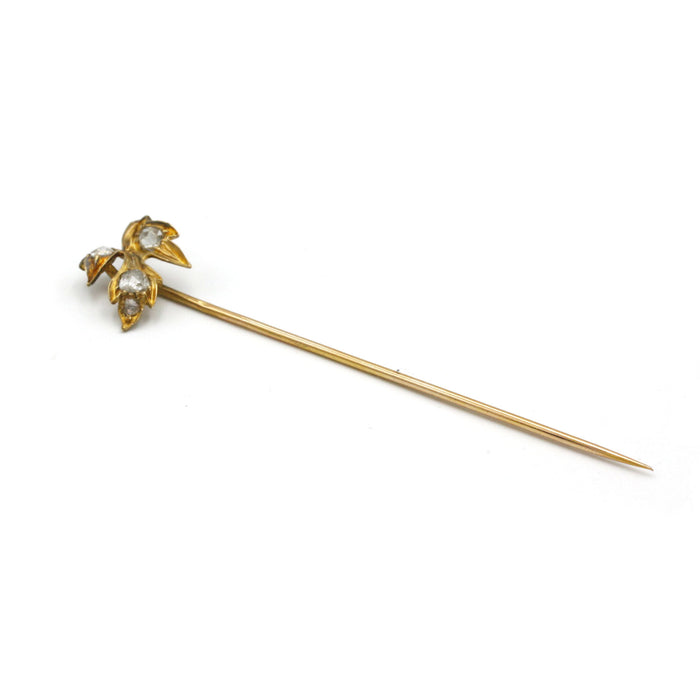 Tie Pin - Gold and diamonds