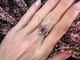Bague 53 Bague victorienne en rubis birman et diamants, sertie de natte. 58 Facettes