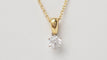 Collier 44cm Collier solitaire en or jaune et diamant 58 Facettes 31767