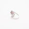Bague 55 Bague or blanc avec diamants et rubis 58 Facettes