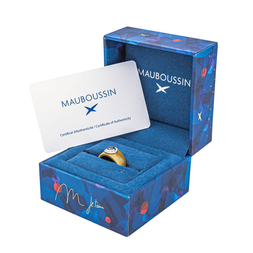 Bague 54 Mauboussin Bague Un été en toscane Or jaune, Or blanc Diamant noir, Diamant 58 Facettes 4342795RV