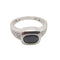 Bague 55 Bague en or blanc saphir et diamants 58 Facettes