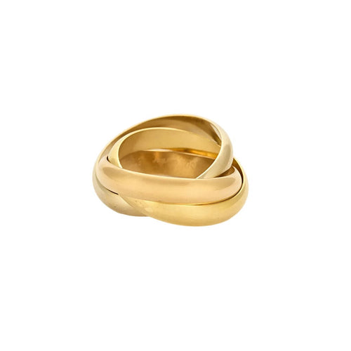 Bague 61 CARTIER - Trinity - Alliance trois ors 58 Facettes ALE3949