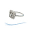 Bague Bague Vintage carrée - Diamants 0,44 carat - Or gris 18 K et platine 58 Facettes AA 1697