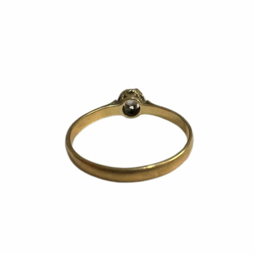 Bague Bague solitaire contemporaine or et diamants 58 Facettes Q50B