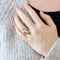 Bague 54 Bague marquise opale et or jaune 58 Facettes