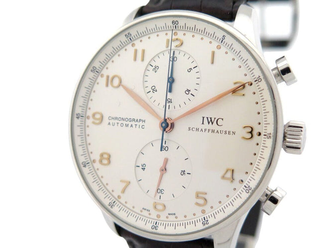 Montre montre IWC portugieser chrono acier 41 mm chronographe automatique 58 Facettes 268879