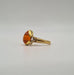 Bague 54 Bague or jaune sertie de diamants et une citrine 58 Facettes