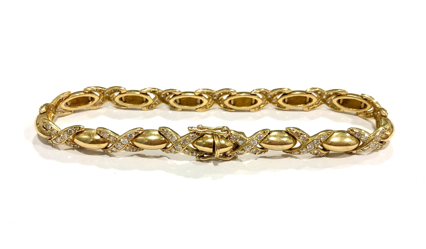 Bracelet Bracelet Or jaune Diamants 58 Facettes