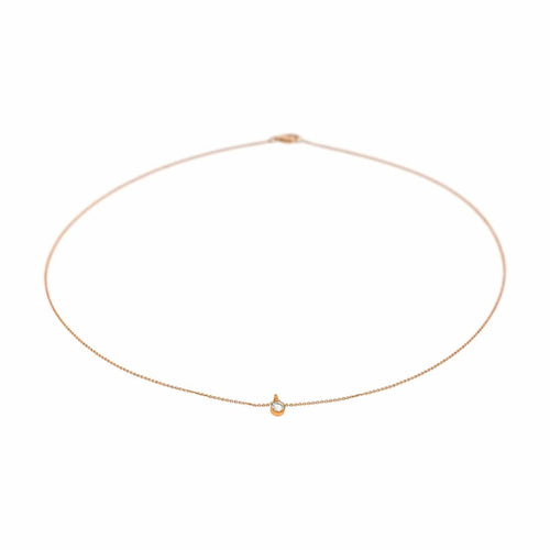 Collier Collier Or rose Diamant 58 Facettes 4625082CN