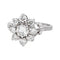 Bague 55 Bague Marguerite Or blanc, Platine Diamant 58 Facettes 4712452CN