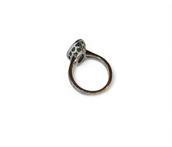 Bague 50 Bague marquise ancienne en or blanc et diamants 58 Facettes