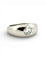 Bague 54 Bague jonc anglais signé Cartier en or blanc et diamant 58 Facettes