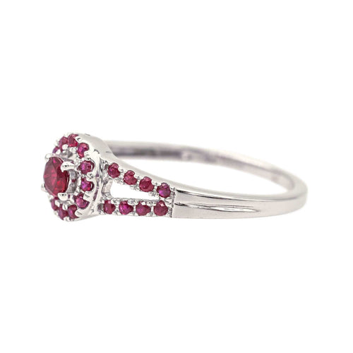 Bague 49 Mauboussin Bague Volupté et passion  Or blanc Rubis 58 Facettes 4117940CN