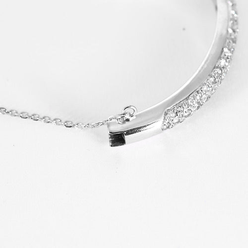 Bracelet Bracelet en or blanc et diamants 58 Facettes SOI3683